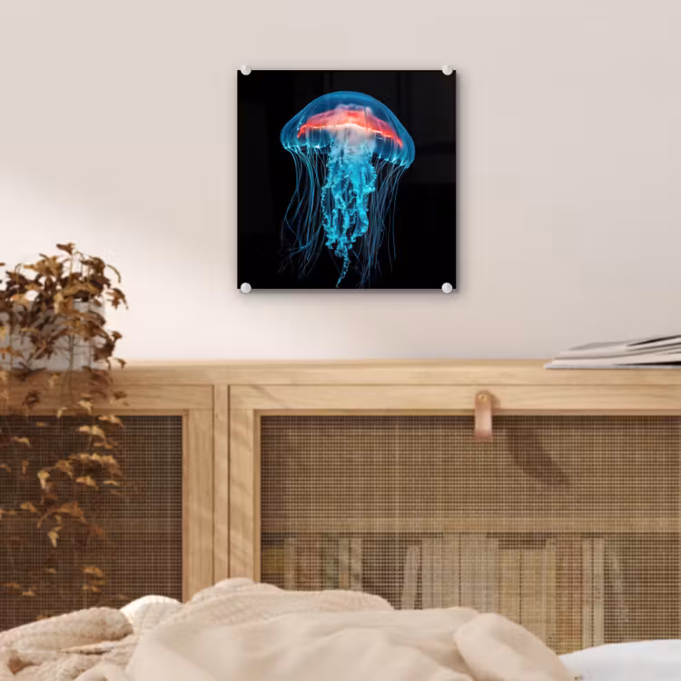 Kwal - Tentakels - Blauw - Licht plexiglas 5mm klein -sfeer4
