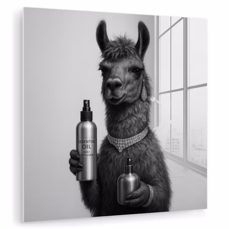 Lama - Flessen - Zwart - Wit plexiglas 5mm klein -zzzproduct_nieuw