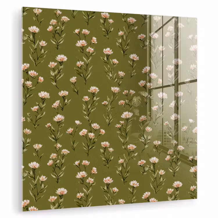 Landelijk - Bloemen - Groen plexiglas 5mm klein 11 -zzzproduct_nieuw