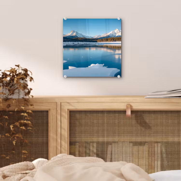 Landschap - Winter - Meer - Bergen - Uitzicht - IJs plexiglas 5mm klein -sfeer4