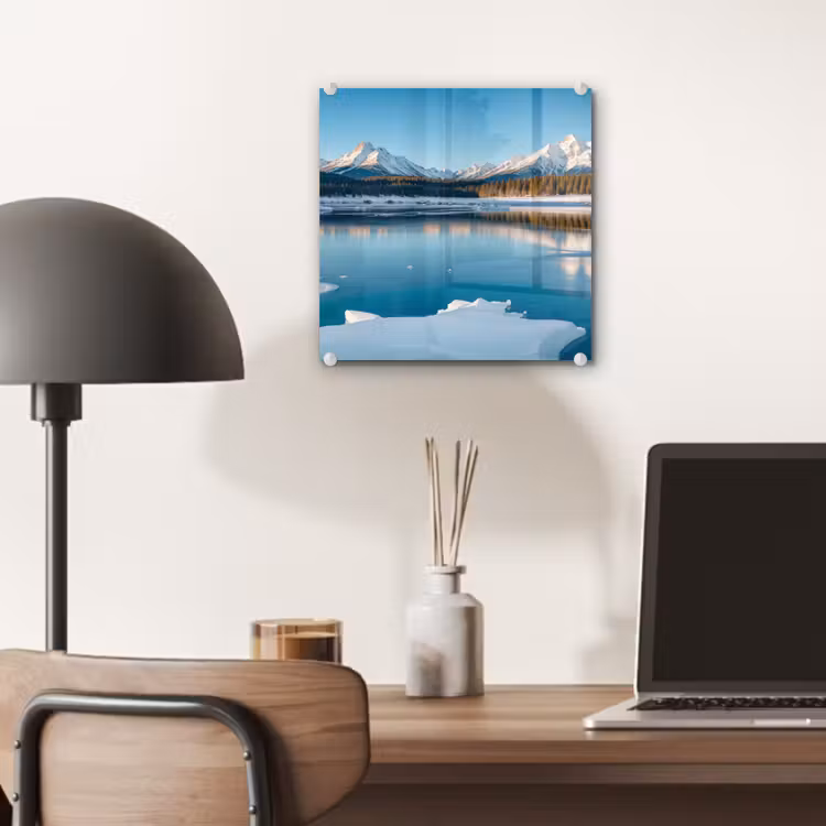 Landschap - Winter - Meer - Bergen - Uitzicht - IJs plexiglas 5mm klein -sfeer6