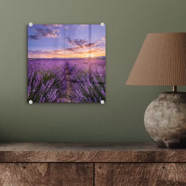 Lavendel - Veld - Natuur - Paars plexiglas 5mm klein -sfeer3