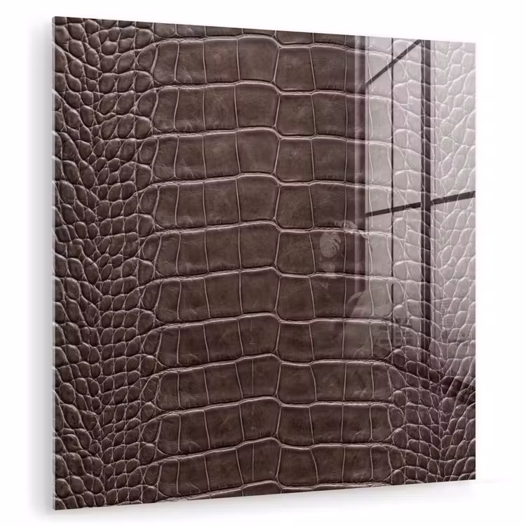 Leer - Krokodil - Mat plexiglas 5mm klein -zzzproduct_nieuw