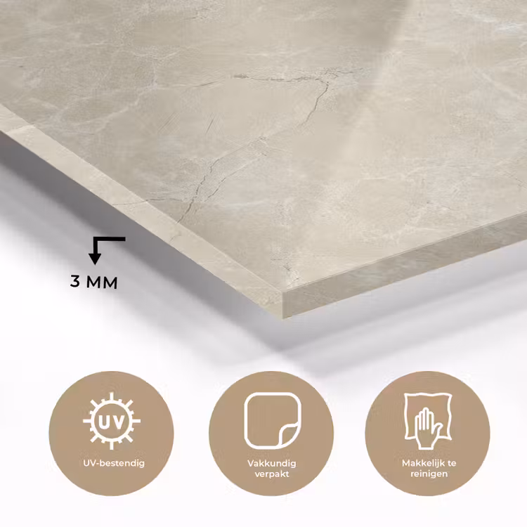 Lichtbeige - Marmer - Diffusie adering plexiglas 5mm klein 11 -sfeer2