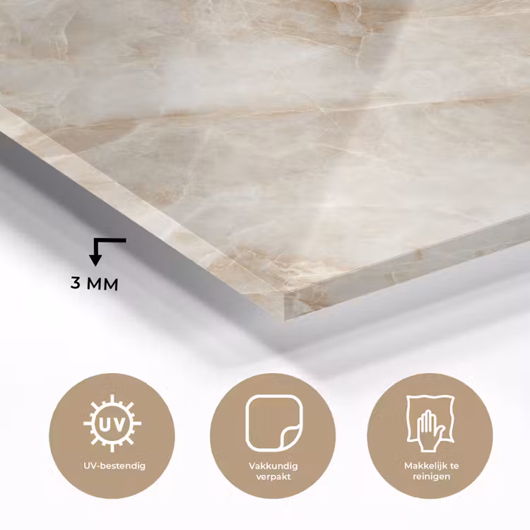 Lichtbeige - Onyx - Subtiel plexiglas 5mm klein 11 -sfeer2