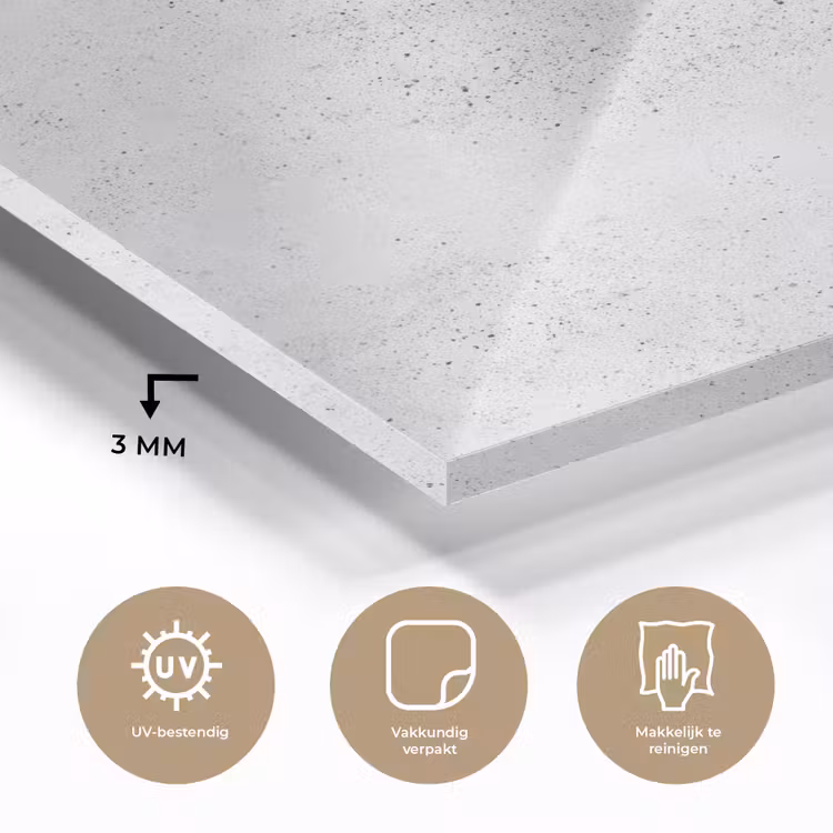 Lichtgrijs - Betonstructuur - Subtiel plexiglas 5mm klein 11 -sfeer2