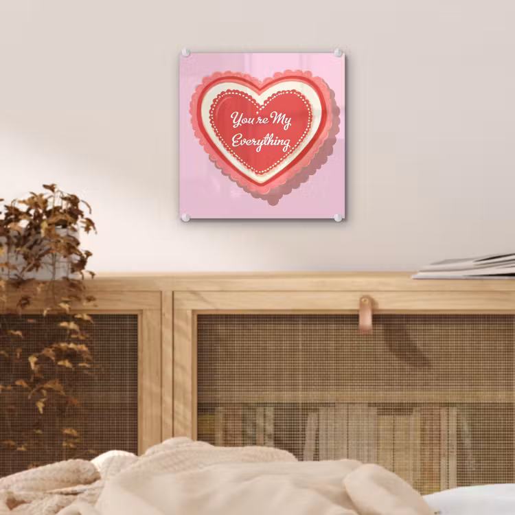 Liefde - Hart - Valentijn plexiglas 5mm klein -sfeer4