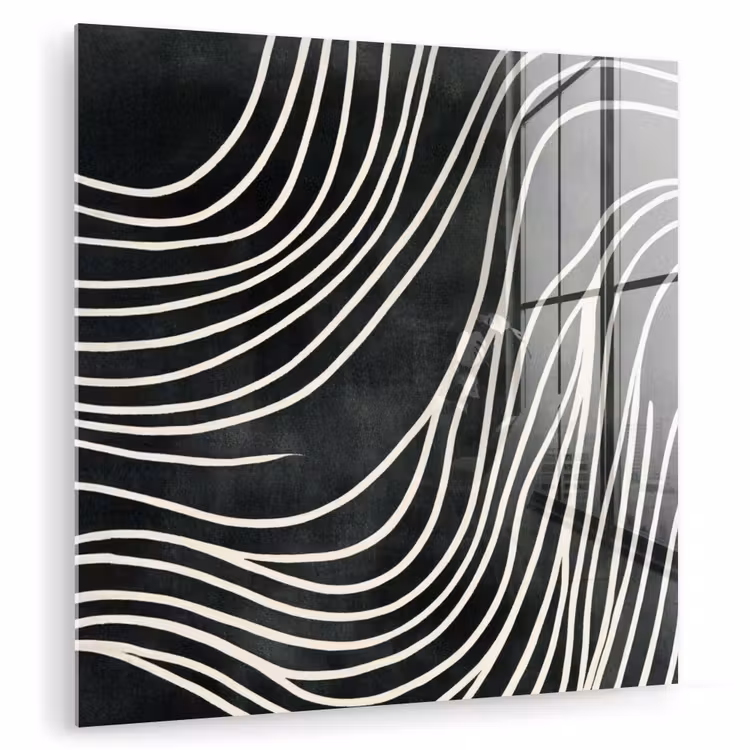 Lijnen - Patroon - Abstract - Wit plexiglas 5mm klein -zzzproduct_nieuw