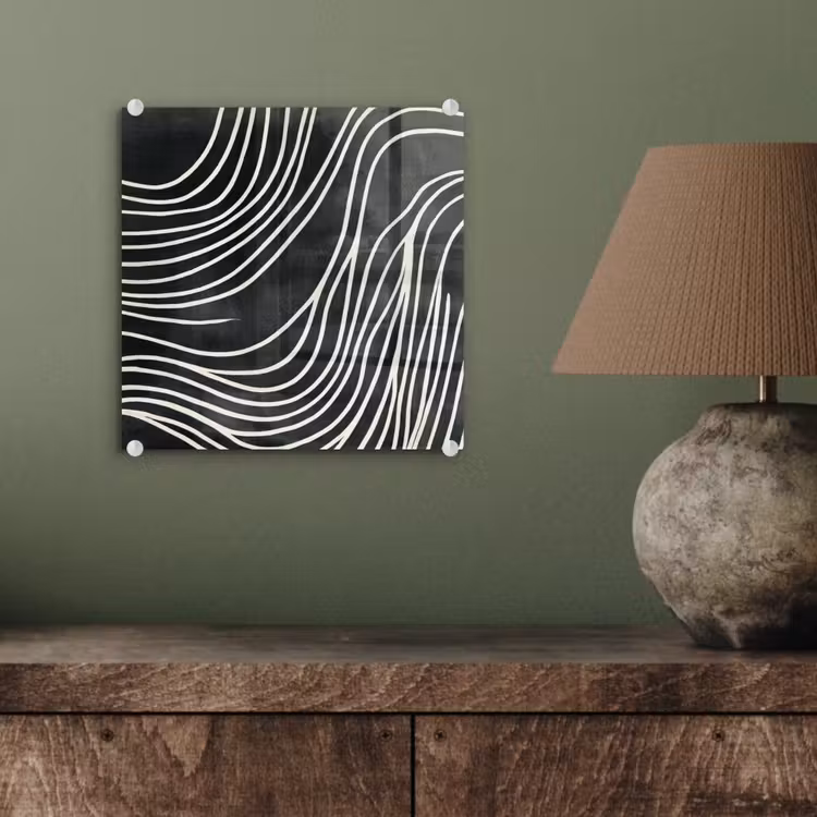 Lijnen - Patroon - Abstract - Wit plexiglas 5mm klein -sfeer3