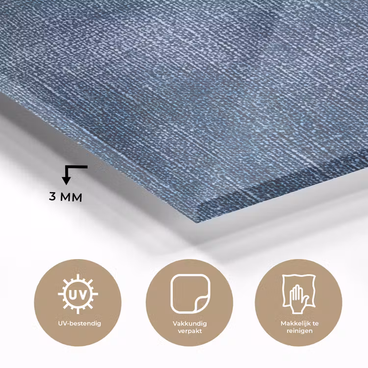 Linnen - Textuur - Patroon - Denim - Rustiek plexiglas 5mm klein 11 -sfeer2