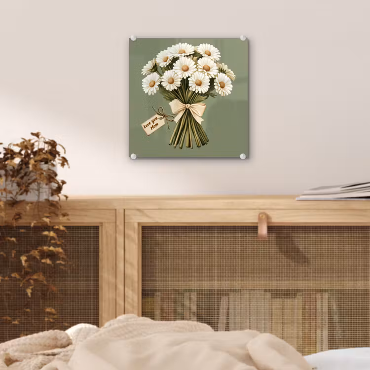 Lint - Boeket - Groen - Quote plexiglas 5mm klein -sfeer4