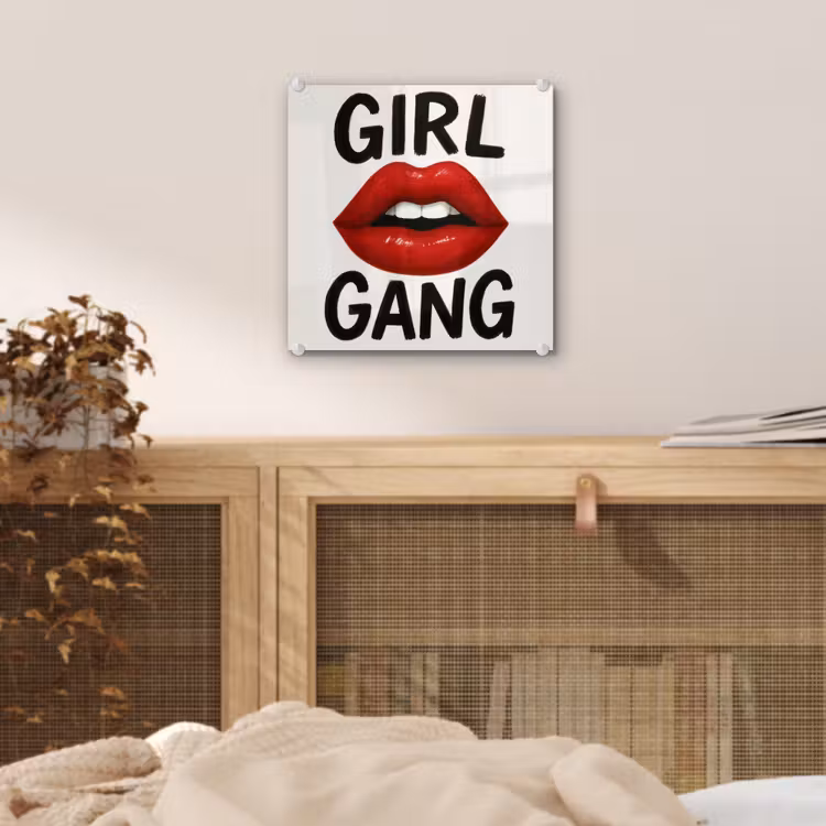 Lip - Girl - Rood - Letters plexiglas 5mm klein -sfeer4