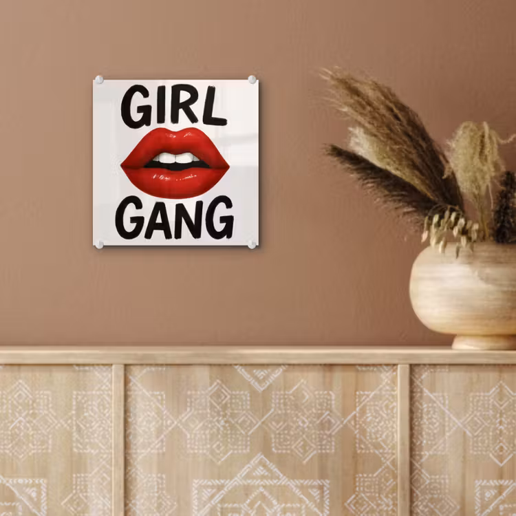 Lip - Girl - Rood - Letters plexiglas 5mm klein -sfeer5