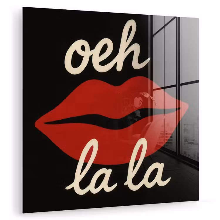 Lip - Rood - Quote plexiglas 5mm klein -zzzproduct_nieuw