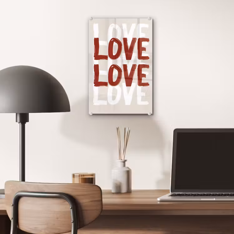 Love - Rood - Tekst plexiglas 5mm klein -sfeer6