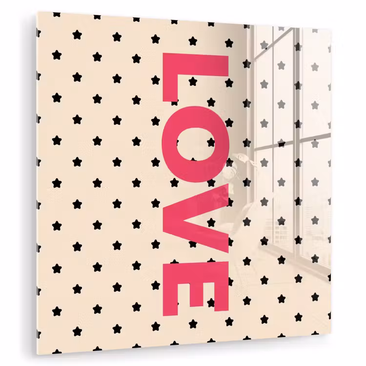 Love - Stippen - Roze plexiglas 5mm klein -zzzproduct_nieuw