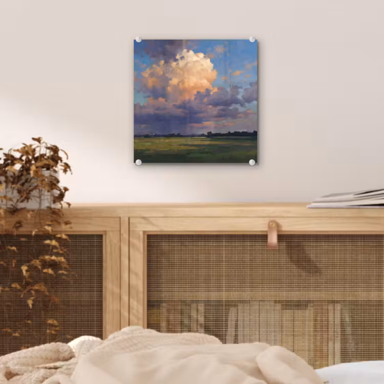 Lucht - Wolken - Landschap - Modern - Oranje plexiglas 5mm klein -sfeer4
