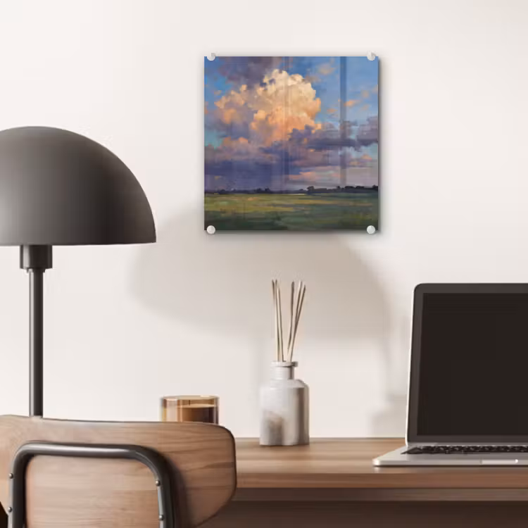 Lucht - Wolken - Landschap - Modern - Oranje plexiglas 5mm klein -sfeer6