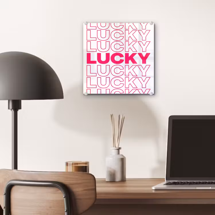 Lucky - Roze - Patroon plexiglas 5mm klein -sfeer6