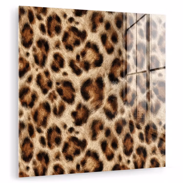 Luipaard - Bruin - Vacht plexiglas 5mm klein 11 -zzzproduct_nieuw