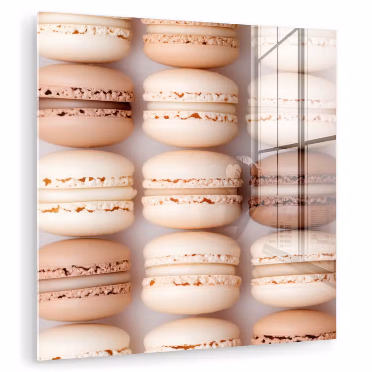 Macarons - Beige - Bruin plexiglas 5mm klein -zzzproduct_nieuw