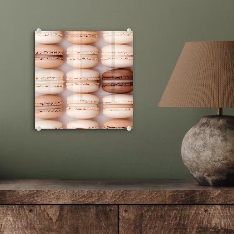 Macarons - Beige - Bruin plexiglas 5mm klein -sfeer3