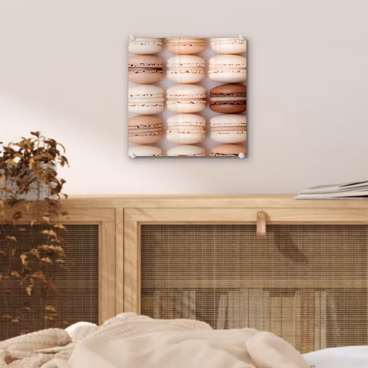 Macarons - Beige - Bruin plexiglas 5mm klein -sfeer4
