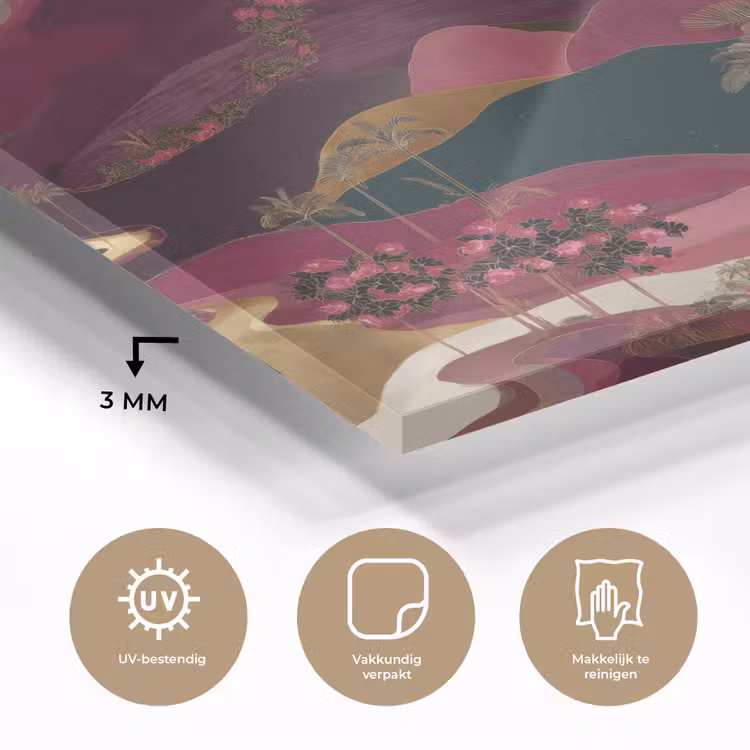 Magisch - Palmbomen - Goud plexiglas 5mm klein 11 -sfeer2
