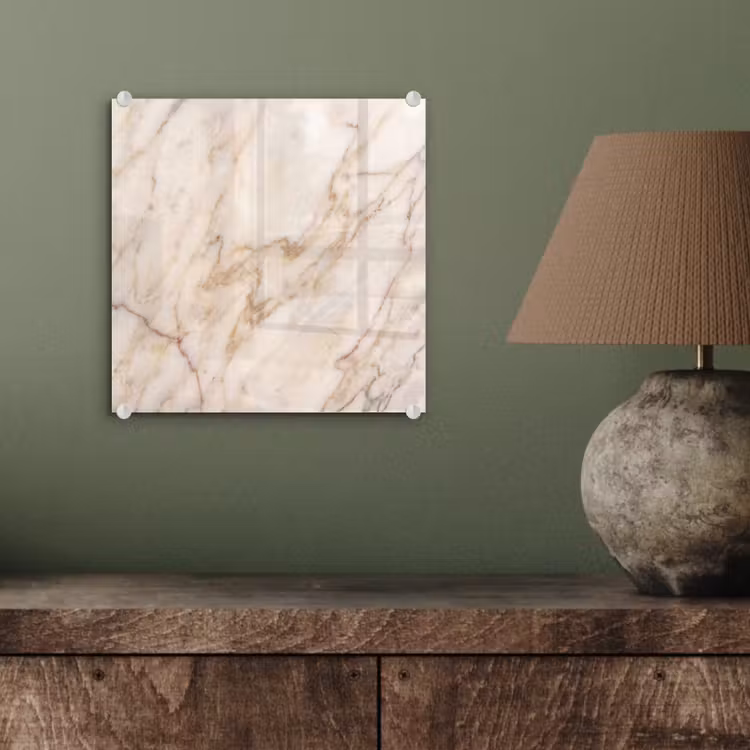 Marmer - Ader - Abstract - Wit - Goud plexiglas 5mm klein -sfeer3