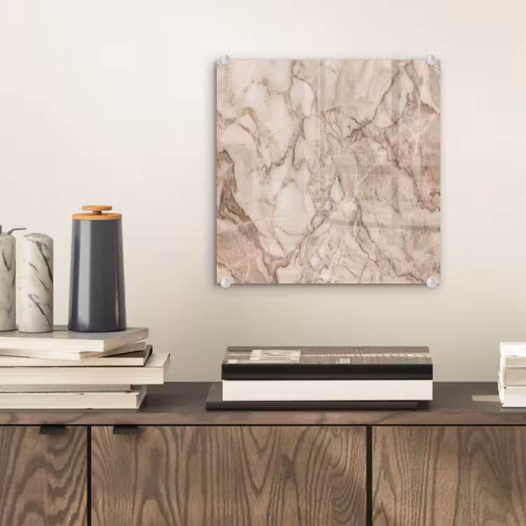 Marmer - Aderen - Textuur - Beige - Modern plexiglas 5mm klein -sfeer1