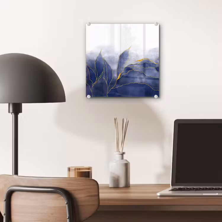 Marmer - Blauw - Marmerlook - Goud - Textuur plexiglas 5mm klein -sfeer6