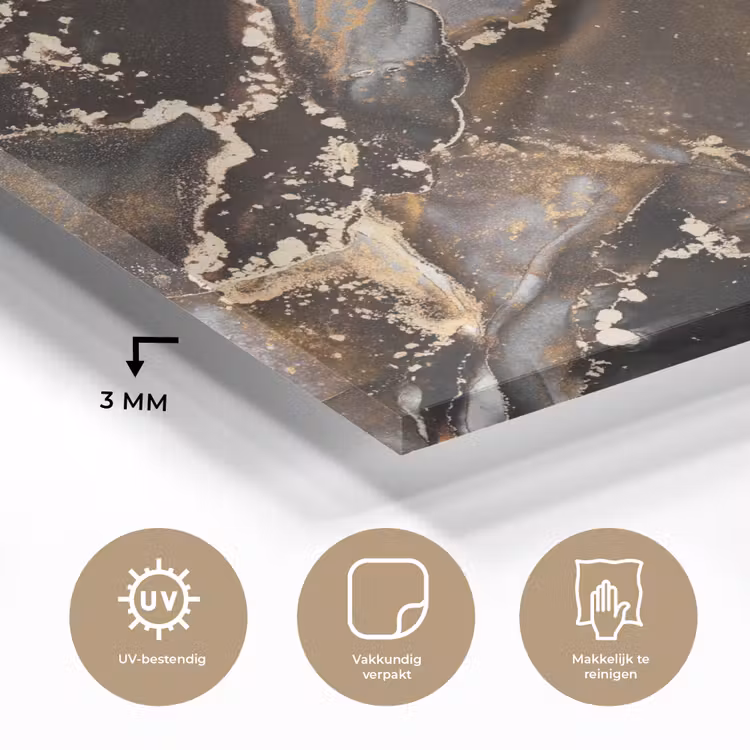 Marmer - Goud - Glitter - Luxe plexiglas 5mm klein -sfeer2