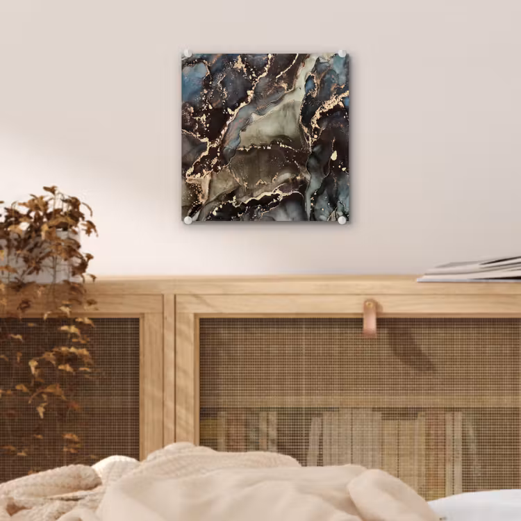 Marmer - Goud - Groen plexiglas 5mm klein -sfeer4