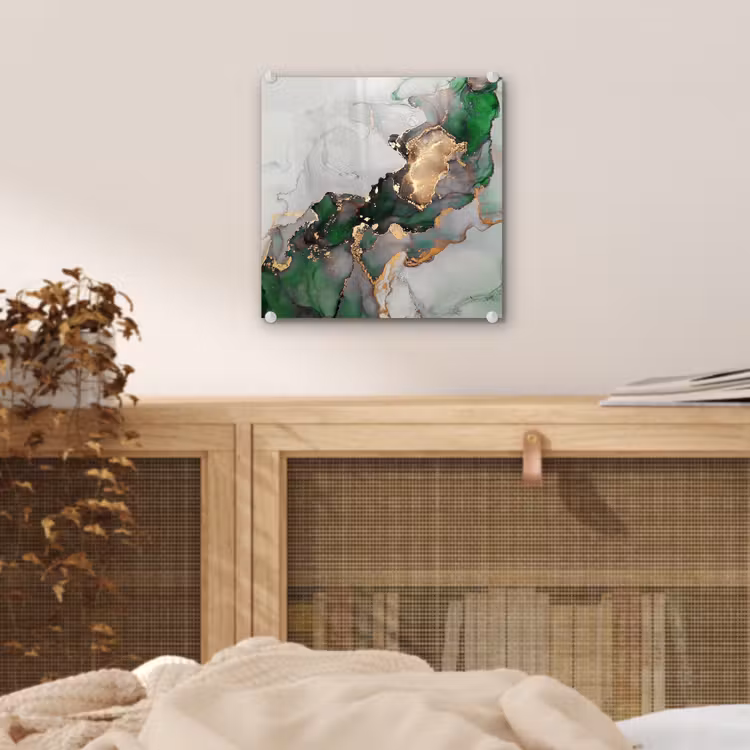 Marmer - Goud - Groen - Luxe plexiglas 5mm klein -sfeer4