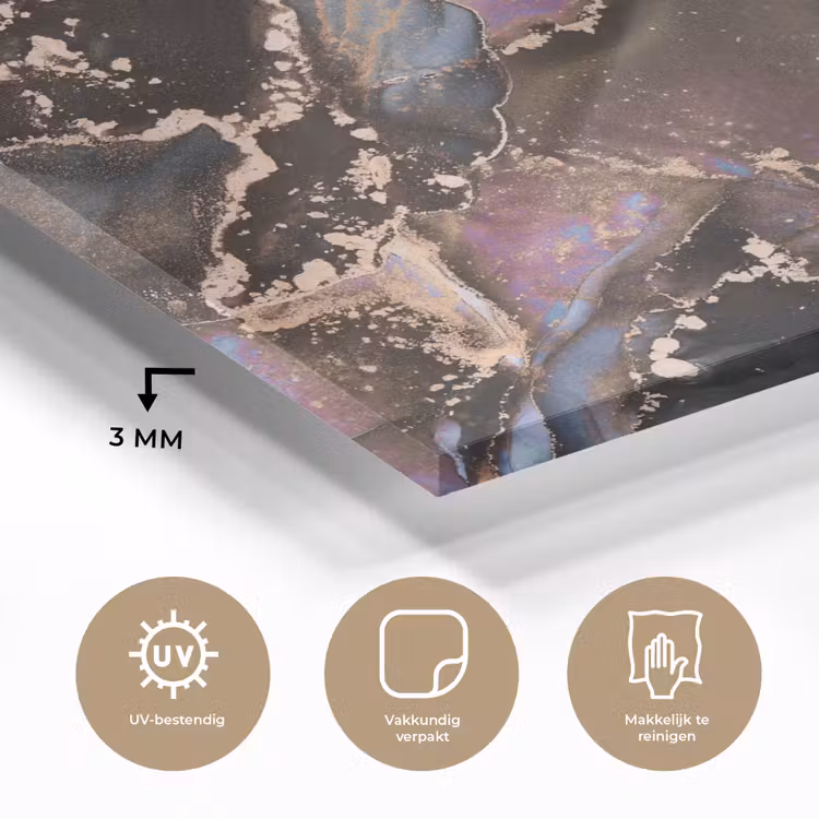 Marmer - Goud - Rosé plexiglas 5mm klein -sfeer2