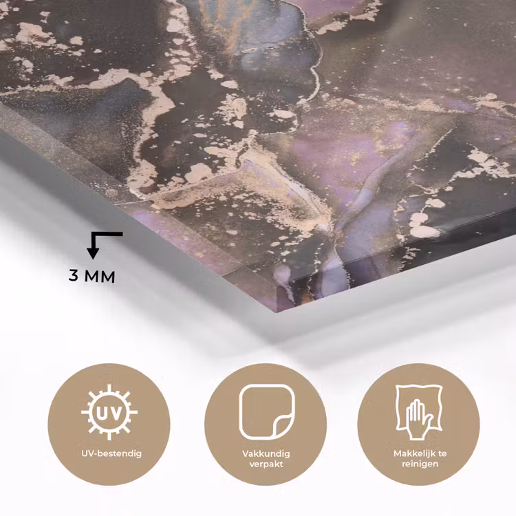 Marmer - Goud - Roze plexiglas 5mm klein -sfeer2