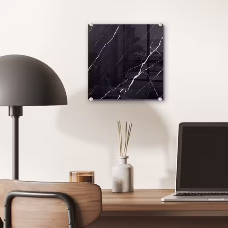 Marmer - Patroon - Abstract - Modern - Zwart plexiglas 5mm klein -sfeer6