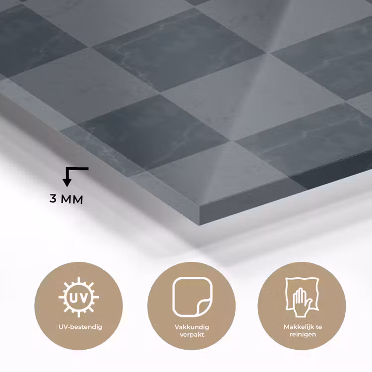Marmer - Patroon - Antraciet plexiglas 5mm klein 11 -sfeer2