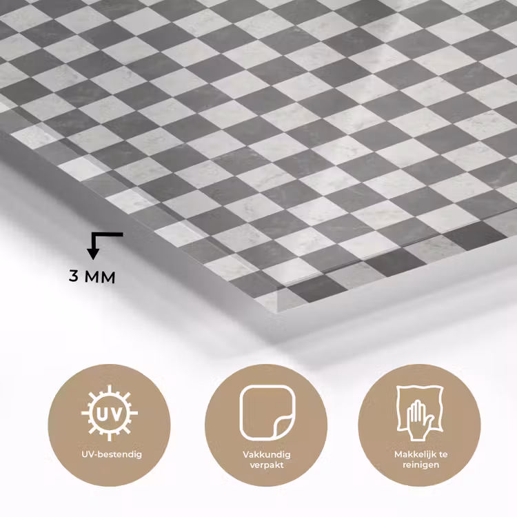 Marmer - Patroon - Grijs plexiglas 5mm klein 11 -sfeer2