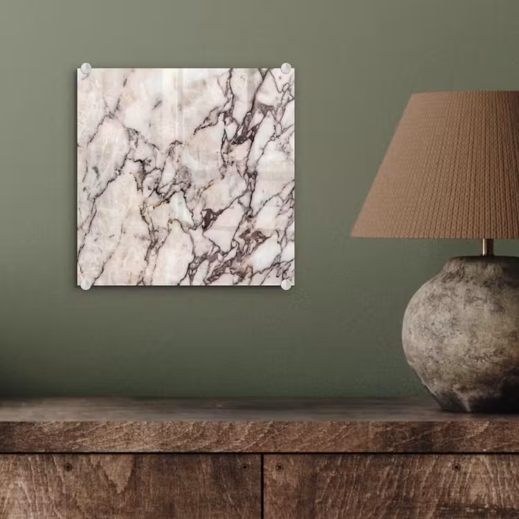 Marmer - Textuur - Abstract - Wit - Bruin plexiglas 5mm klein -sfeer3
