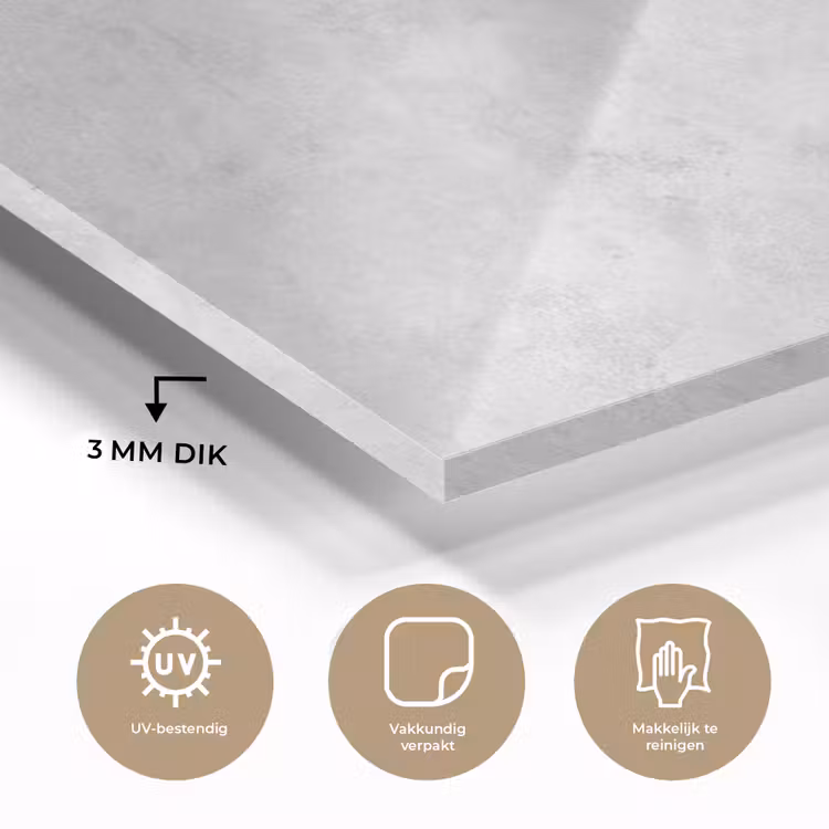 Marmer - Textuur - Grijs - Marmerlook plexiglas 5mm klein -sfeer2