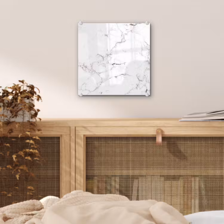 Marmer - Wit - Grijs - Luxe - Marmerlook - Structuur plexiglas 5mm klein -sfeer4