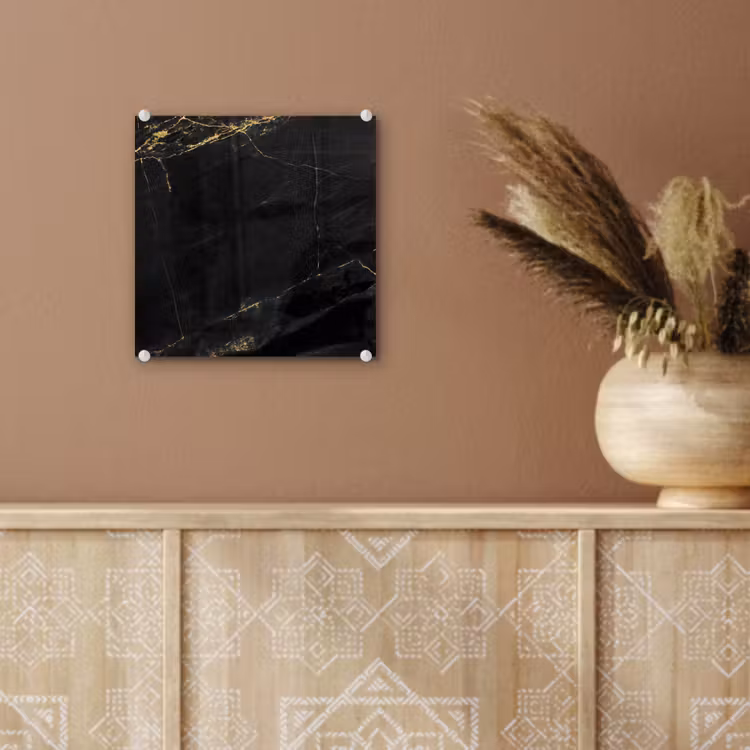 Marmer - Zwart - Goud - Chic - Marmerlook - Design plexiglas 5mm klein -sfeer5
