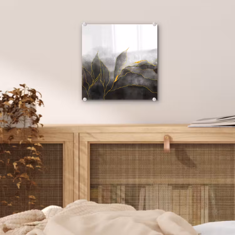 Marmer - Zwart - Goud - Luxe - Marmerlook plexiglas 5mm klein -sfeer4