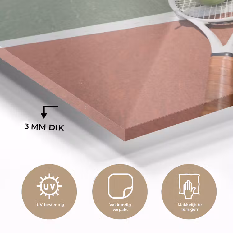 Matcha Club - Tennis - Matcha plexiglas 5mm klein -sfeer2