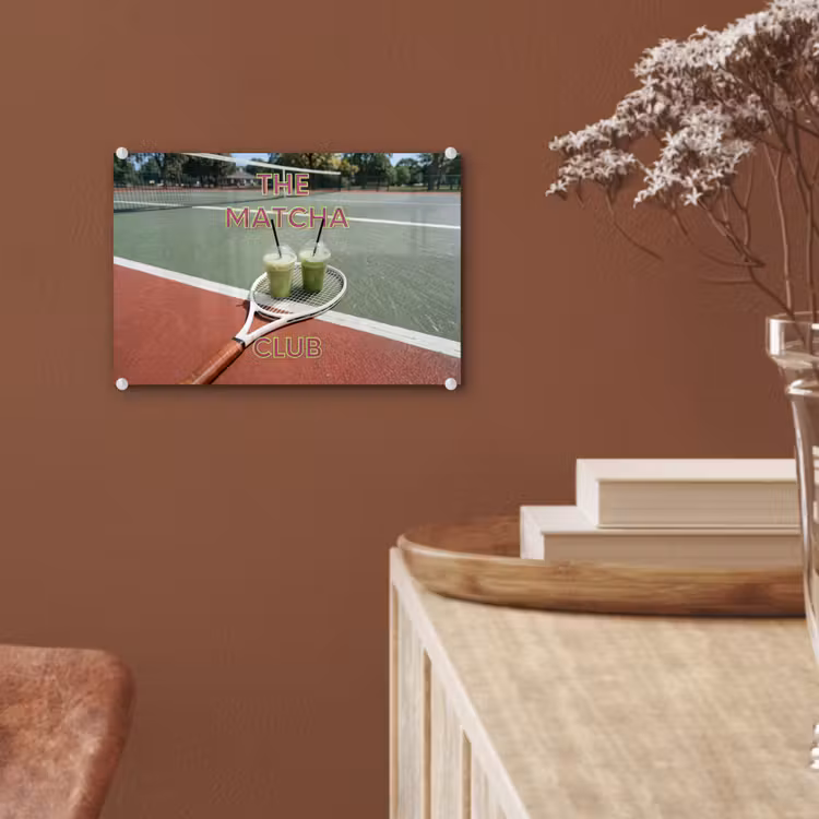 Matcha Club - Tennis - Matcha plexiglas 5mm klein -sfeer5