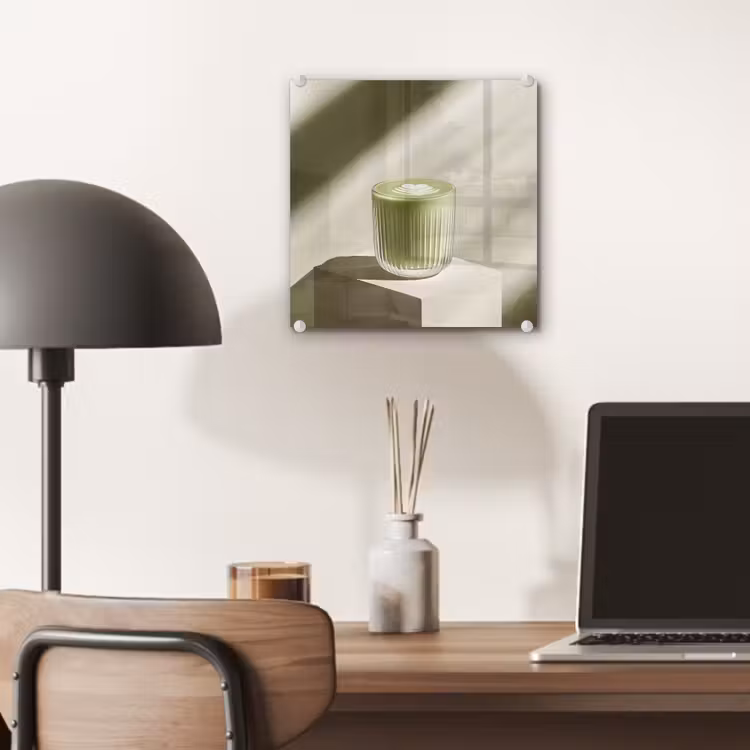 Matcha - Glas - Groen - Minimalistisch plexiglas 5mm klein -sfeer6