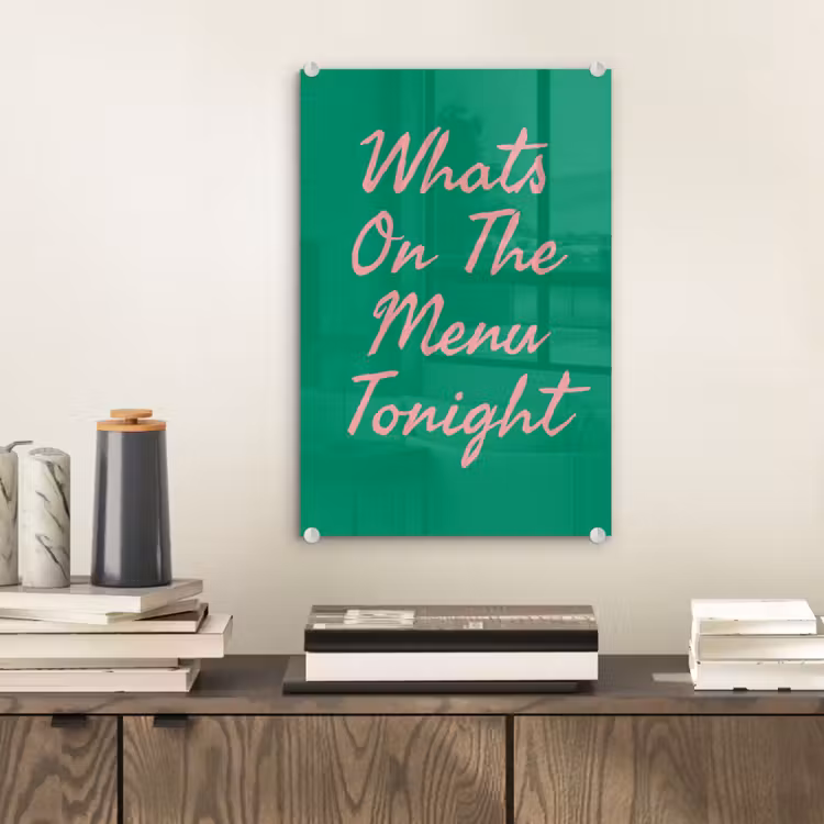 Menu - Quote - Roze plexiglas 5mm klein -sfeer1