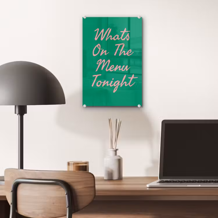 Menu - Quote - Roze plexiglas 5mm klein -sfeer6