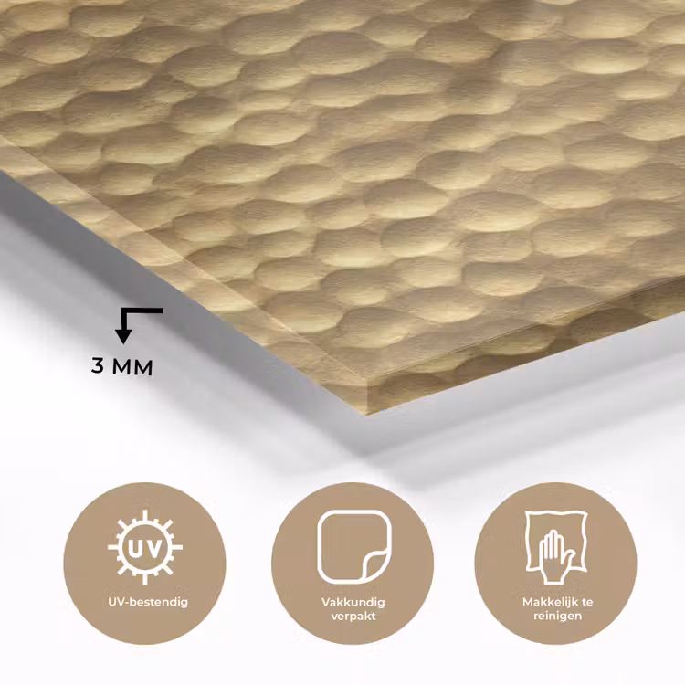 Metaal - Dynamisch - Goud plexiglas 5mm klein 11 -sfeer2
